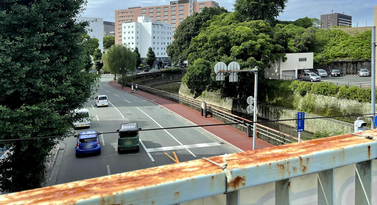 熊本市中央区城東歩道橋