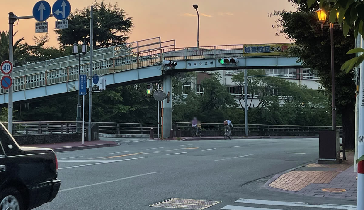 熊本市中央区城東歩道橋